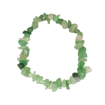 Green aventurine chip bracelet